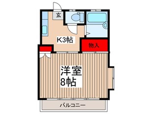 コーポリューヨの物件間取画像